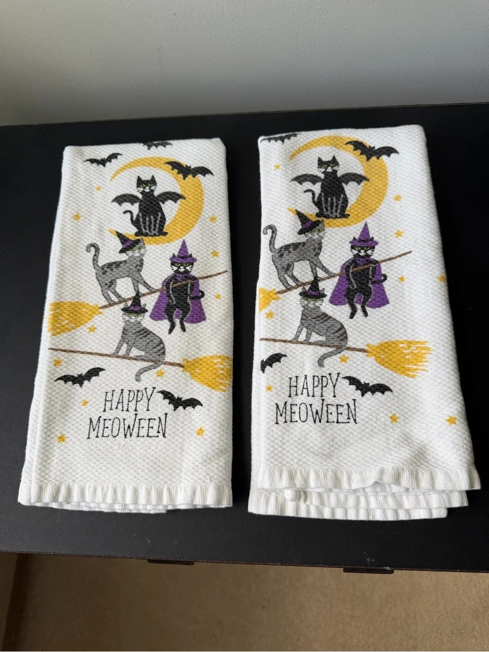 Halloween Cat Hand Towels